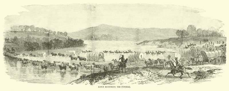 Early retraversant le Potomac, juillet 1864 - American School