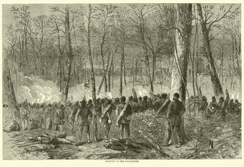 Combat dans la Wilderness, mai 1864 - American School