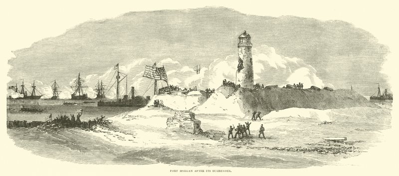 Fort Morgan après sa reddition, août 1864 - American School