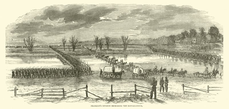 Repassage du Rappahannock par la division de Franklin, décembre 1862 - American School