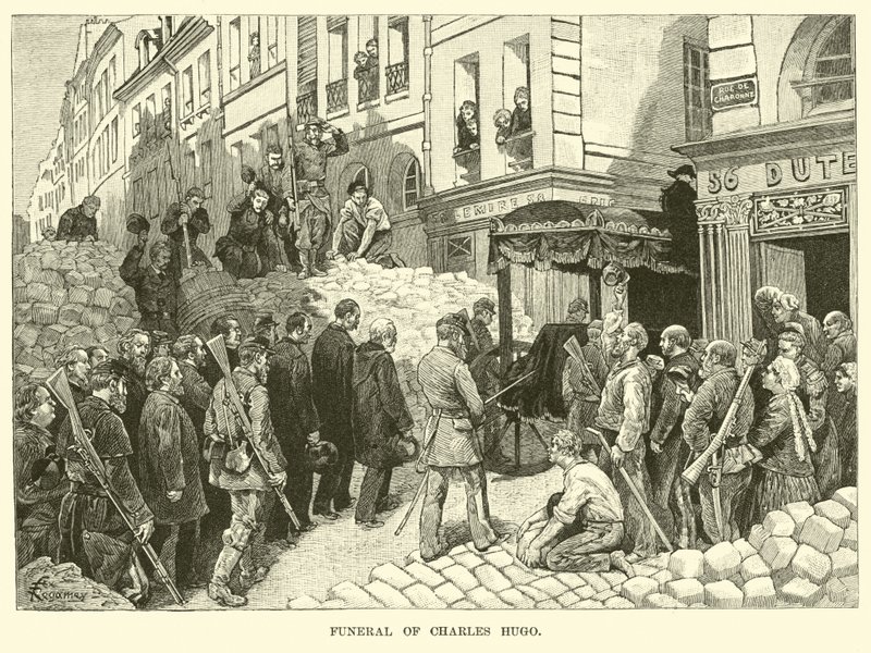 Funérailles de Charles Hugo - American School