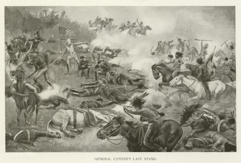Dernière résistance du général Custer - American School
