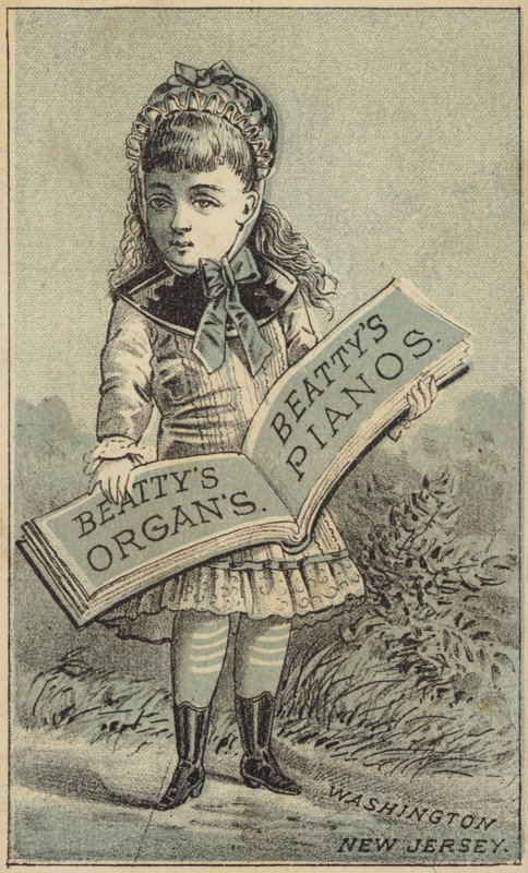 Fille tenant un livre - American School