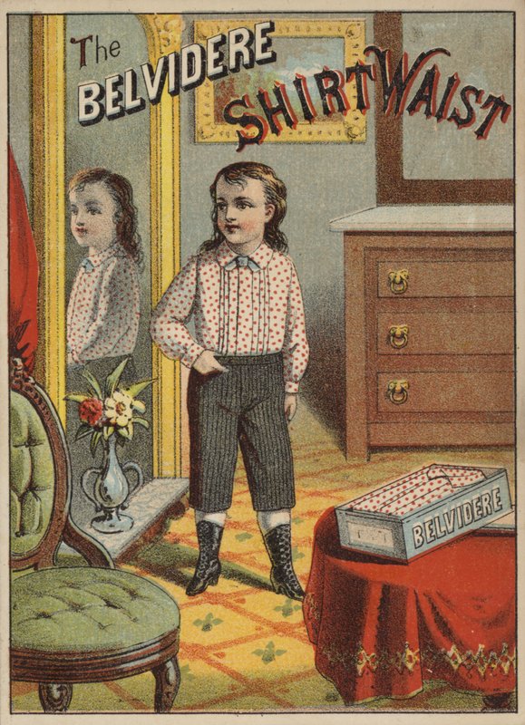 Fille ou garçon se regardant dans le miroir - American School