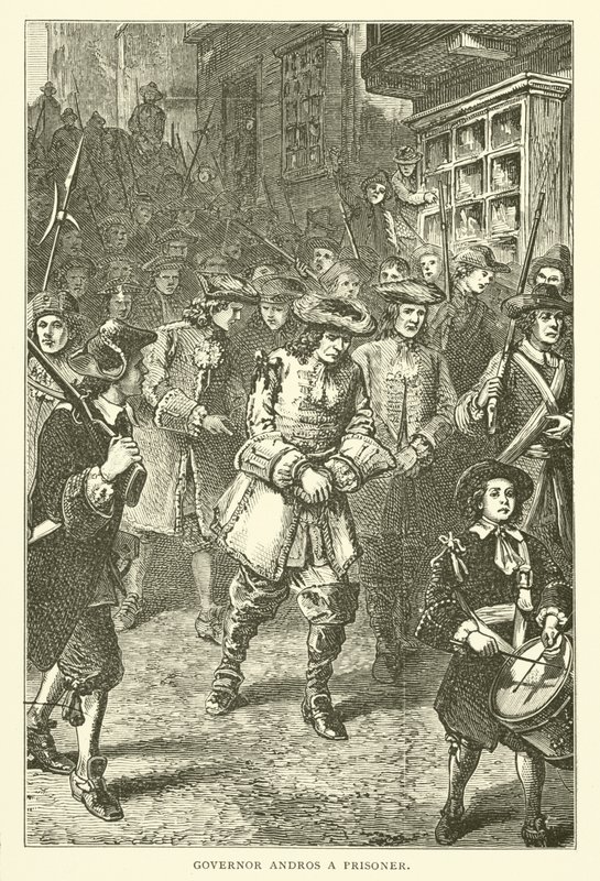 Le gouverneur Andros prisonnier, 1689 - American School