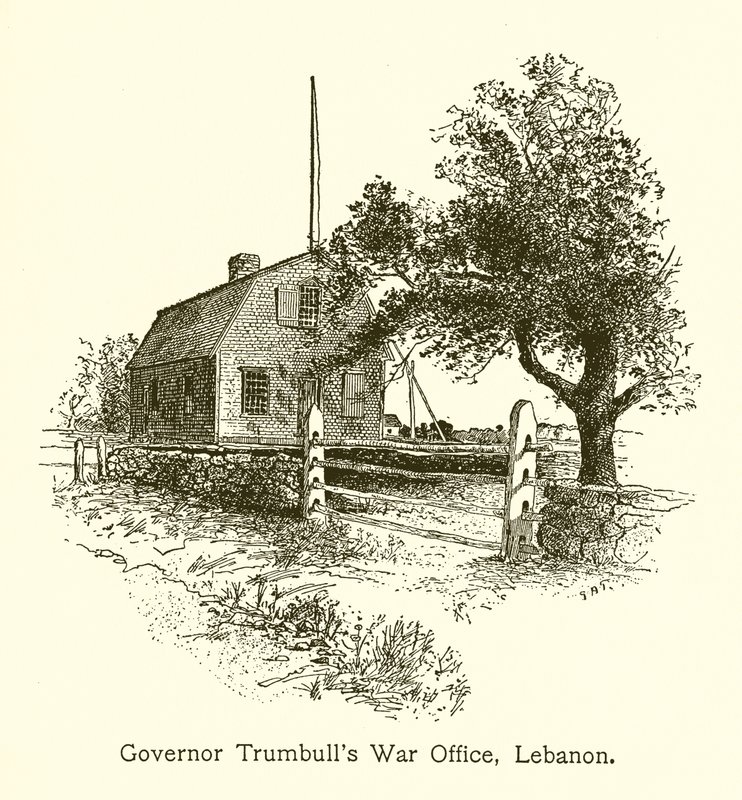 Bureau de Guerre du Gouverneur Trumbull, Lebanon, Connecticut - American School
