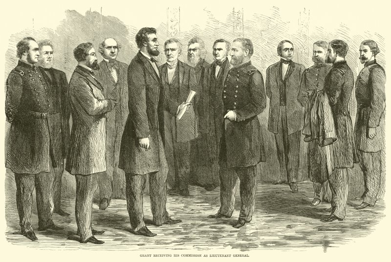 Grant recevant sa commission de lieutenant général, mai 1864 - American School