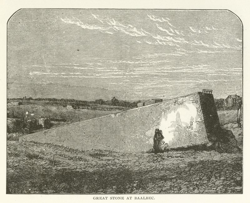 Grande pierre à Baalbek - American School