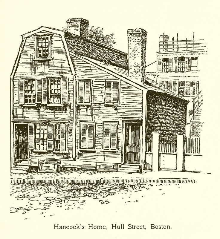 Maison de Hancock, rue Hull, Boston - American School