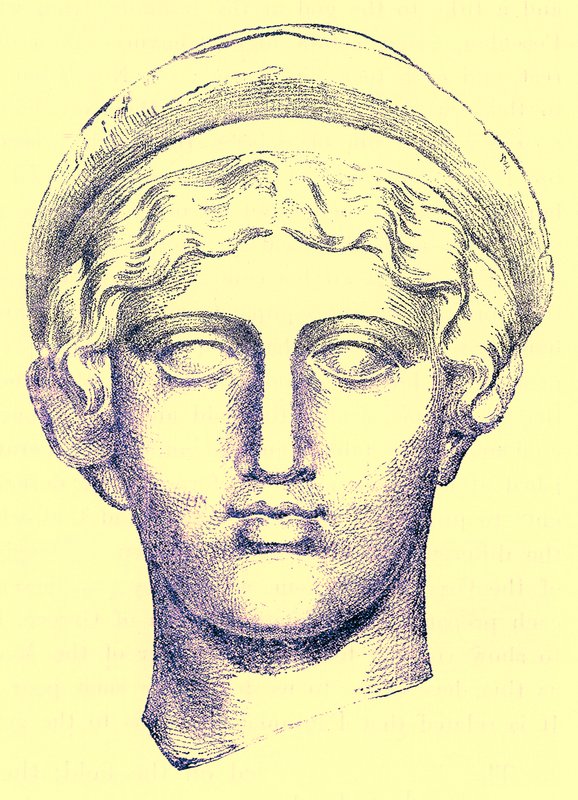 Hébé, illustration de History of Greece par Victor Duruy, publiée en 1890 - American School