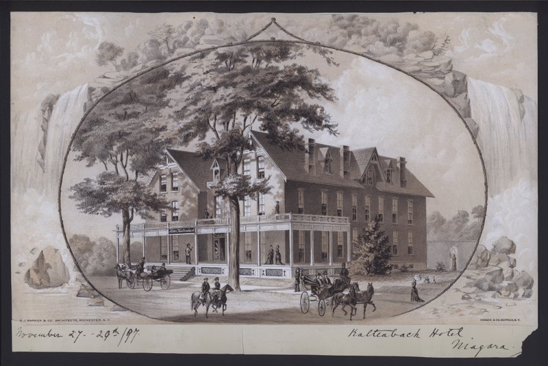 Hôtel Kaltenbach, Niagara, New York, USA, vers 1897 - American School