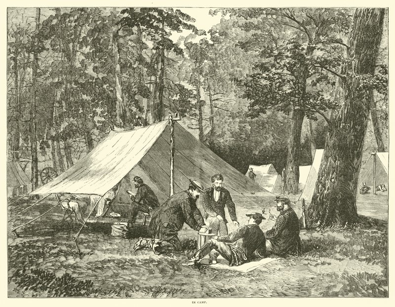 En camp, juillet 1863 - American School