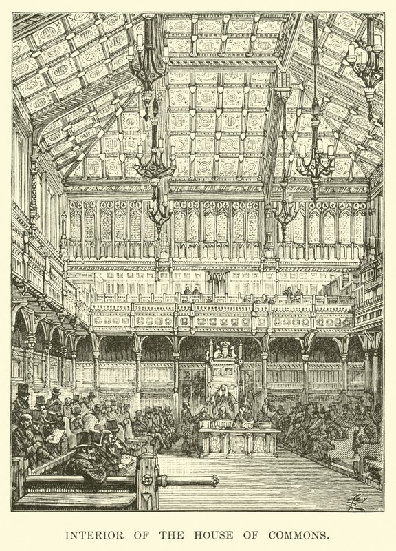 Intérieur de la Chambre des communes - American School