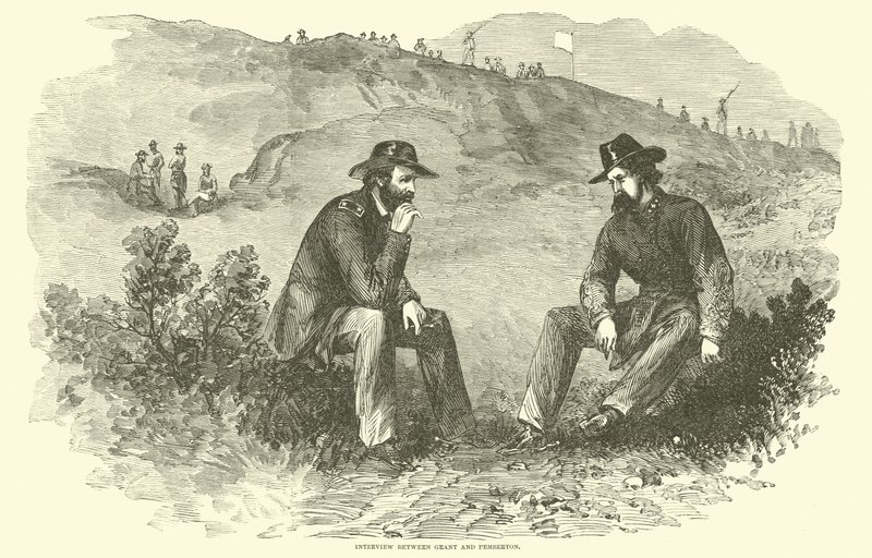 Entrevue entre Grant et Pemberton, juillet 1863 - American School