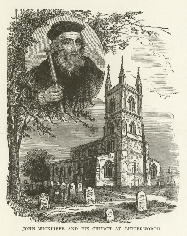 John Wycliffe et son église à Lutterworth - American School