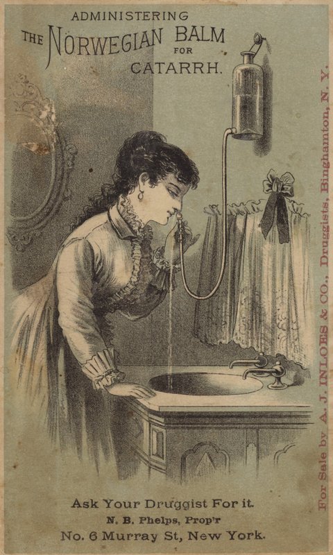 Dame traitant le catarrhe - American School