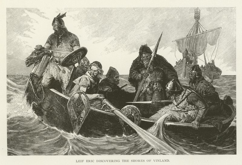 Leif Eric découvrant les côtes du Vinland - American School