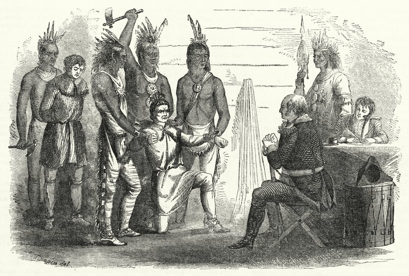 Lieutenant Boyd devant le colonel Butler, un incident de clémence sauvage et de vindicte civilisée - American School