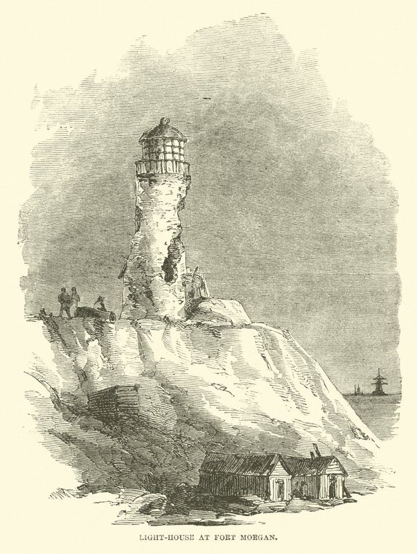 Phare à Fort Morgan, août 1864 - American School