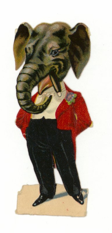 Homme portant une tête d