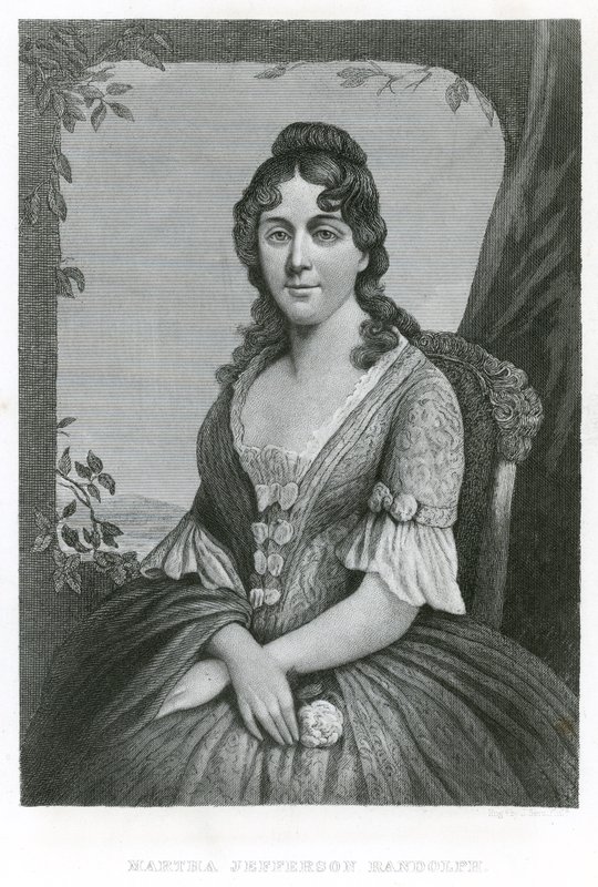 Martha Jefferson Randolph (gravure) - American School
