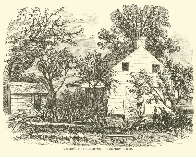 Quartier général de Meade, Cemetery Ridge, juillet 1863 - American School