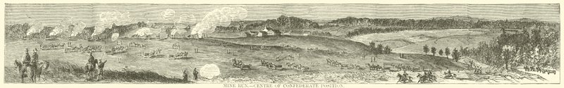 Mine Run, centre de la position confédérée, novembre 1863 - American School