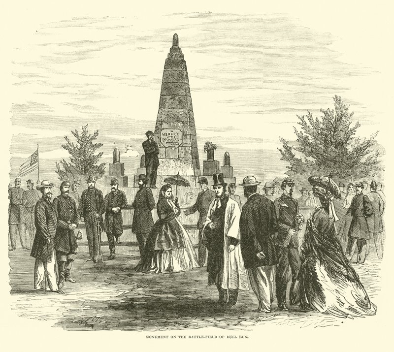 Monument sur le champ de bataille de Bull Run, septembre 1862 - American School