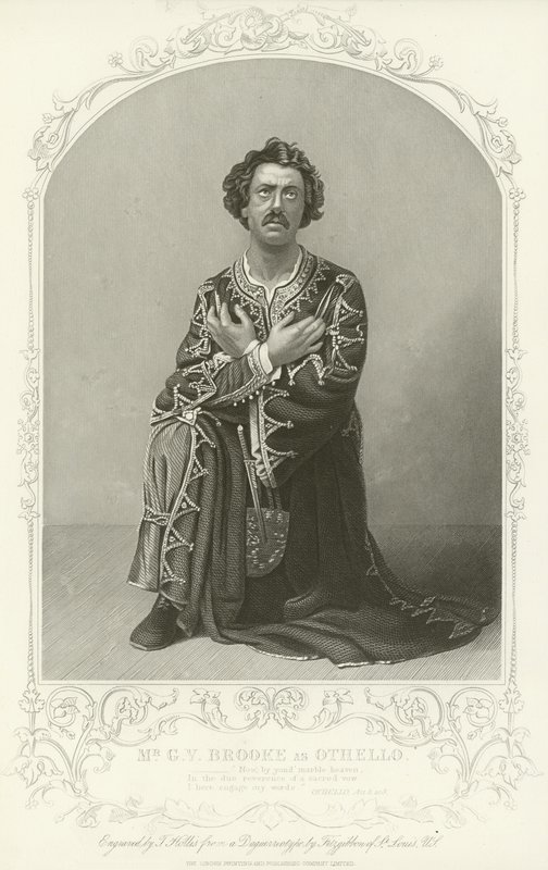 M. G V Brooke comme Othello, Othello, Acte III, scène 3 - American School