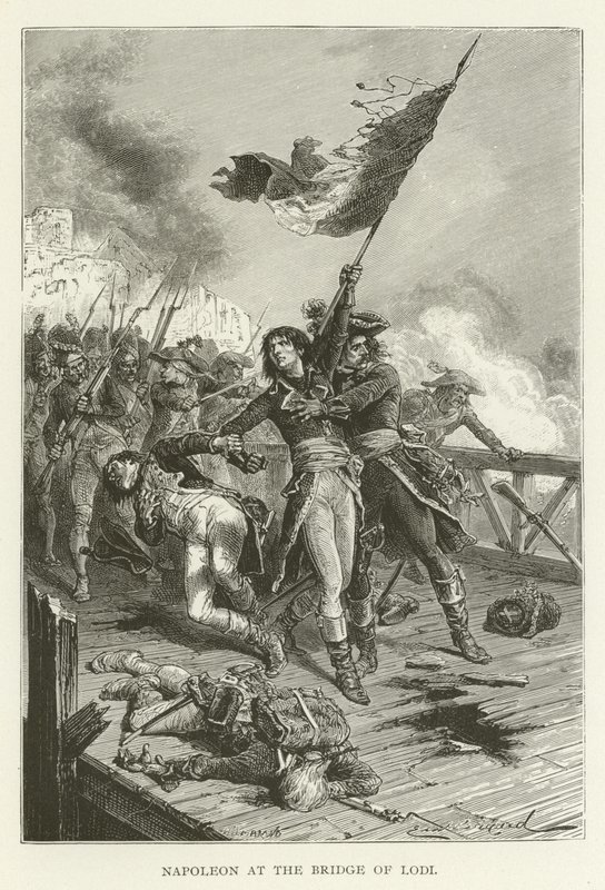 Napoléon au pont de Lodi - American School