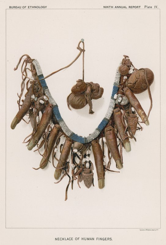 Collier de doigts humains - American School