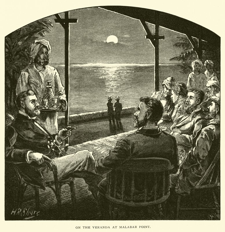 Sur la véranda à Malabar Point - American School