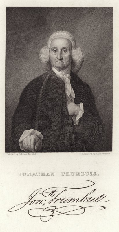 Portrait de Jonathan Trumbell - American School