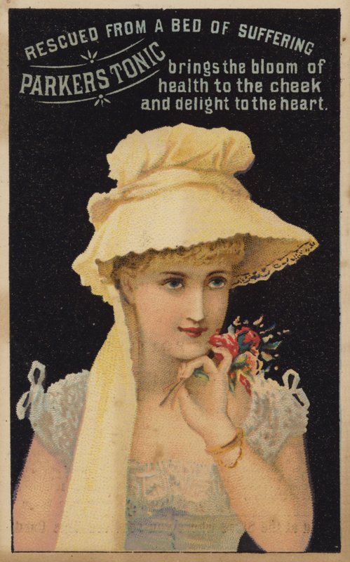 Belle dame sentant des fleurs - American School