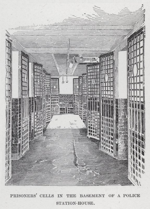 Cellules de prisonniers au sous-sol d