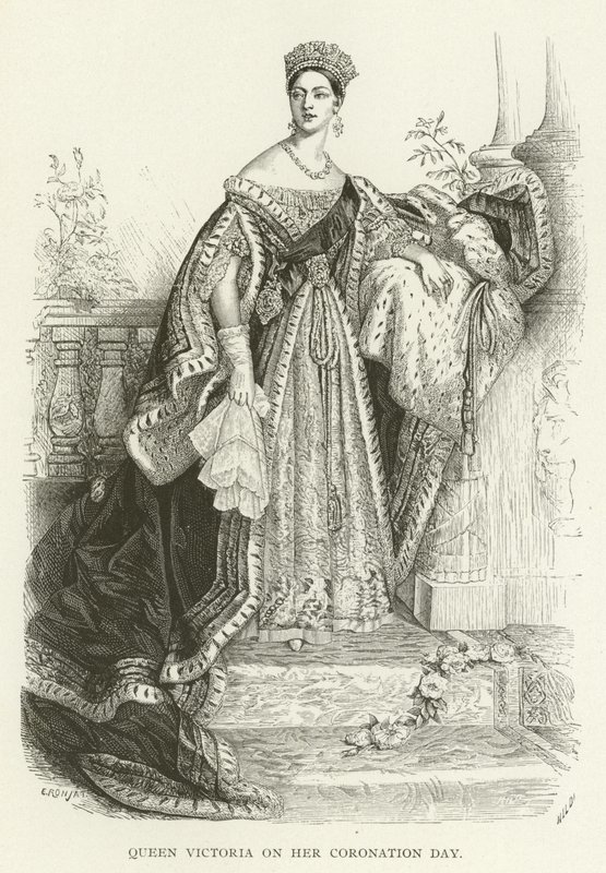 La reine Victoria le jour de son couronnement - American School