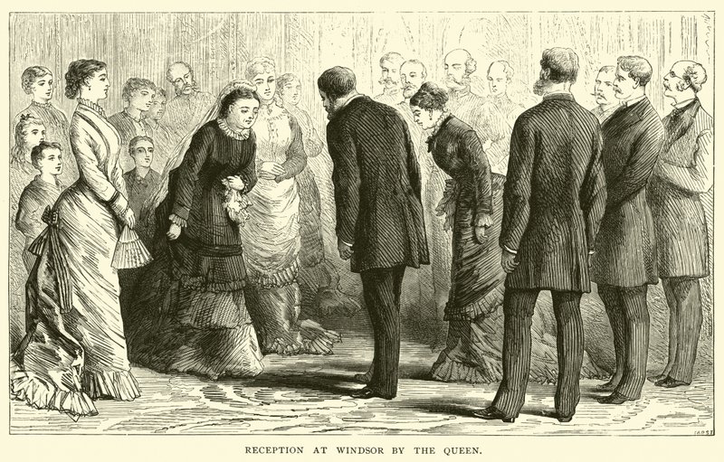 Réception à Windsor par la Reine - American School