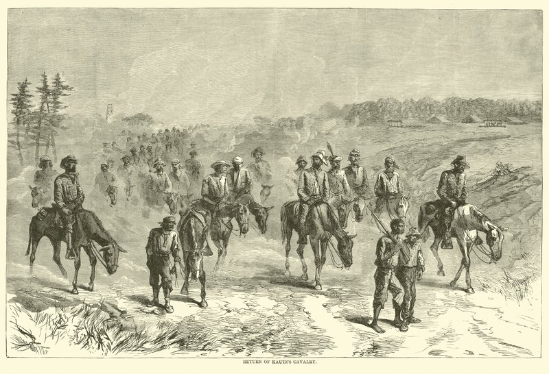 Retour de la cavalerie de Kautz, juin 1864 - American School