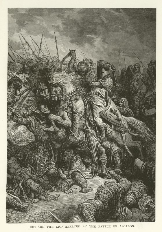 Richard Cœur de Lion à la bataille d