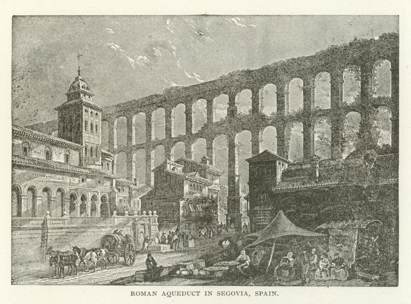 Aqueduc romain à Ségovie, Espagne - American School