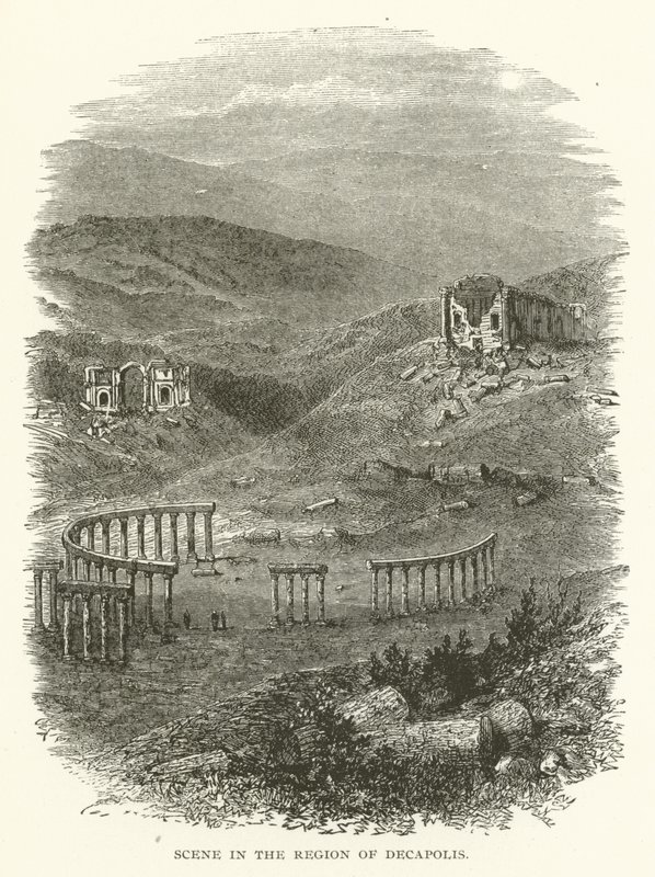 Scène dans la région de Décapole - American School