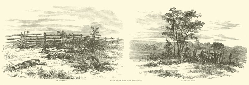Scènes sur le champ après la bataille, septembre 1862 - American School