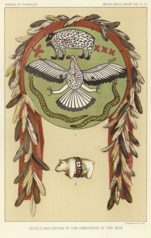 Bouclier et fétiche de la prêtrise de l