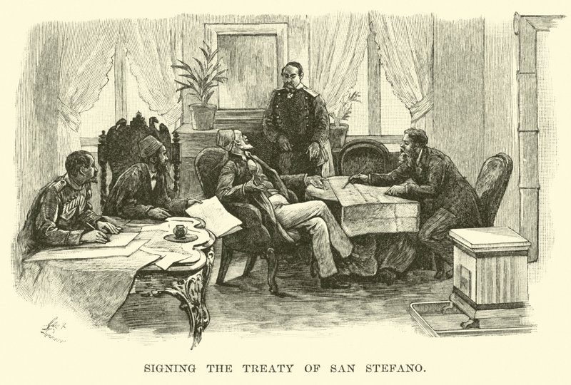 Signature du Traité de San Stefano - American School