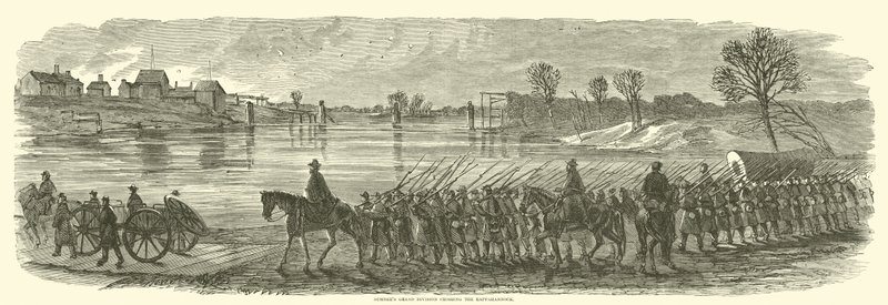 Traversée du Rappahannock par la Grande Division de Sumner, décembre 1862 - American School