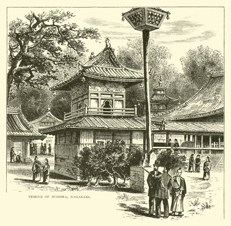 Temple de Bouddha, Nagasaki - American School