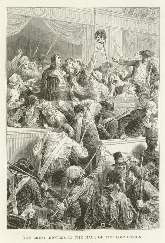 Les émeutiers du pain dans la salle de la Convention - American School