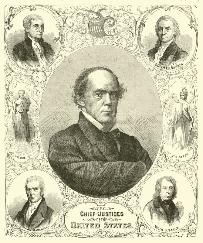 Les juges en chef des États-Unis, août 1864 - American School