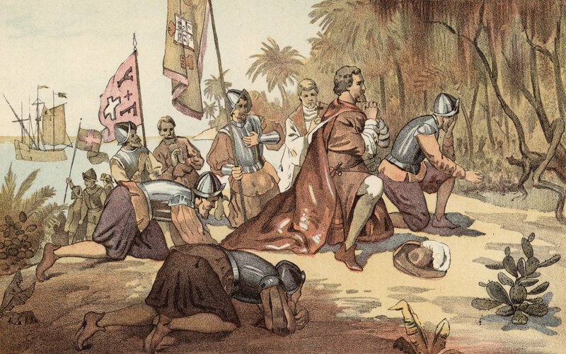 Le premier débarquement de Colomb - American School