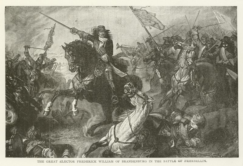 Le Grand Électeur Frédéric-Guillaume de Brandebourg à la bataille de Fehrbellin - American School